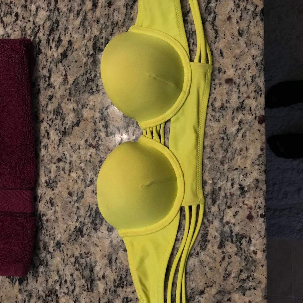 VS Neon Yellow Bathing Suit Top 32B